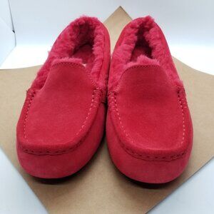 UGG Ansley 38 Samba Red Slipper Size 7